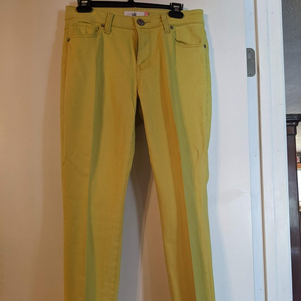 yellow -curvy skinny cabi jeans - Gently Used